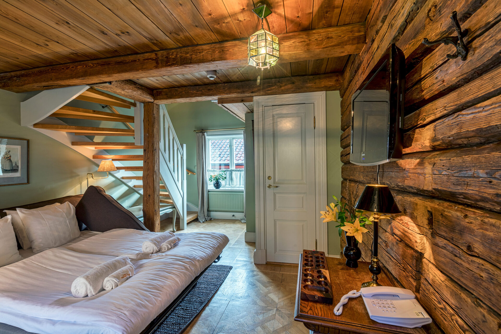 Familjerum i etage på Gripsholms Värdshus i Mariefred